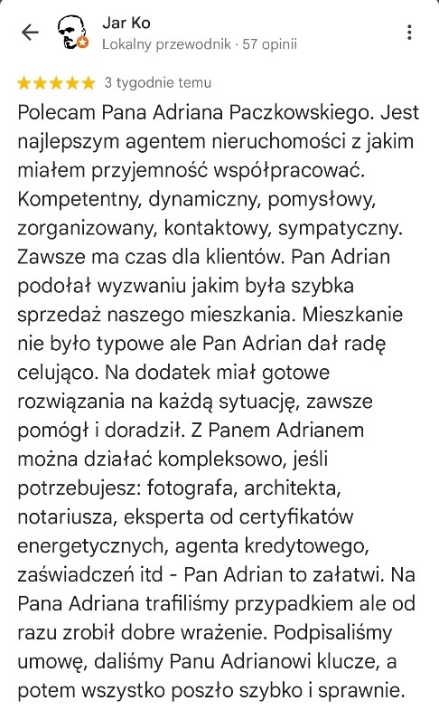 Opinia Adrian Paczkowski